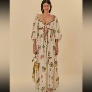 FARM Rio Palm Tree Dress